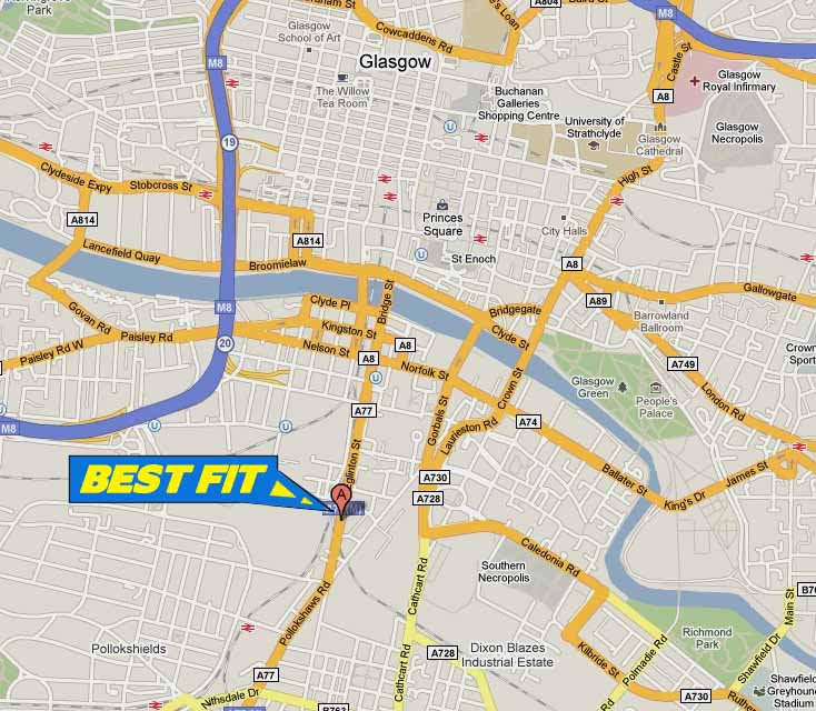 Chrysler Diagnostics and Servicing - Our Glasgow Service Site  is located just off the M8, a few minutes from the city centre on the main road on the South side of Glasgow.